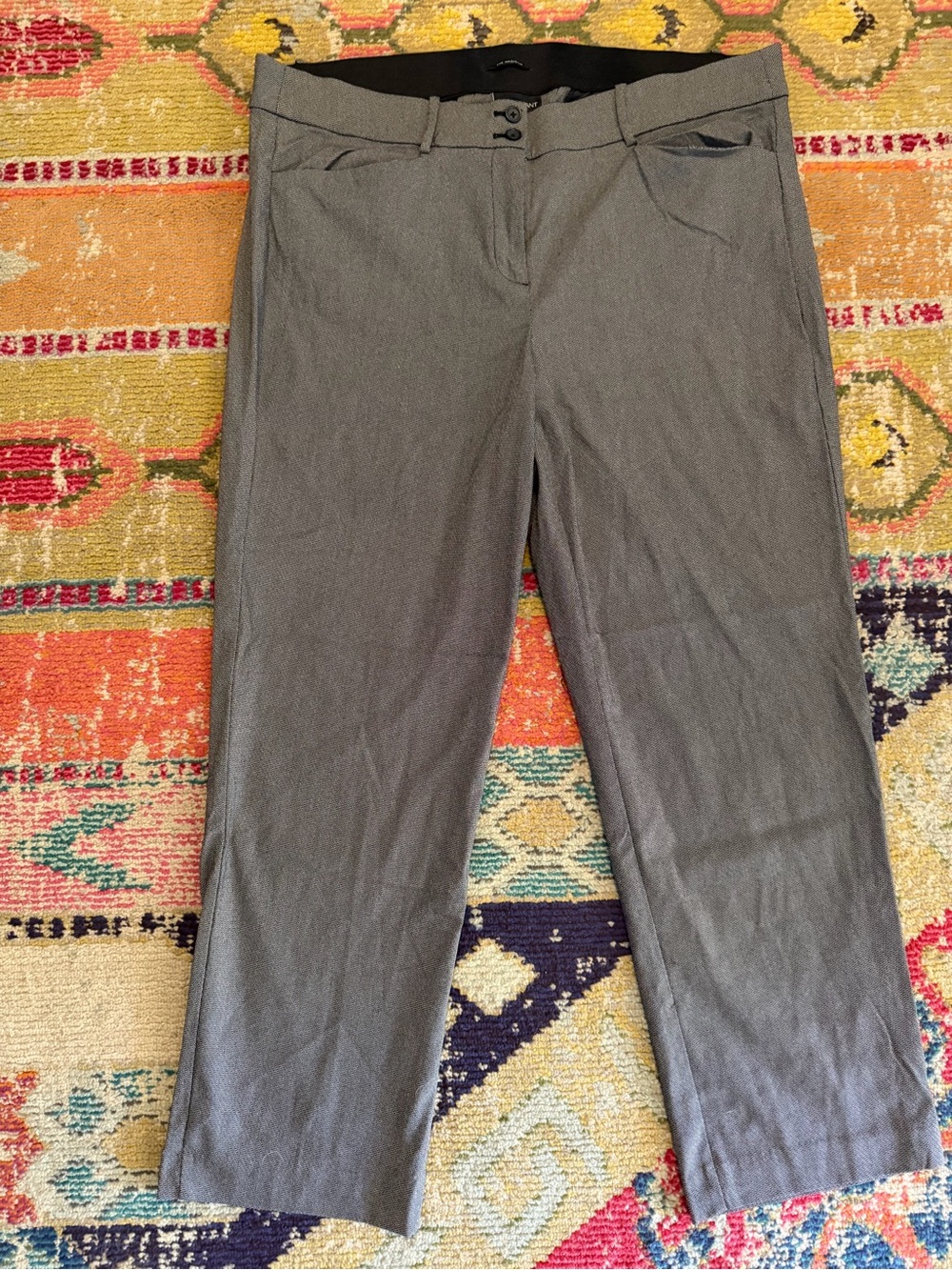 Lane Bryant woman’s 20 Black and White Herringbone Madison Dress Pants